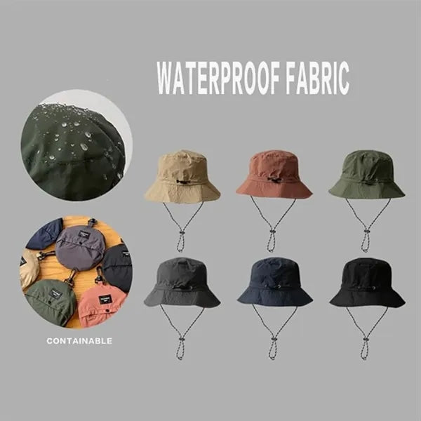 Unisex Waterproof Wide Brim Boonie Bucket Sun Hat