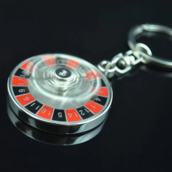 Mini Spinning Roulette Keychain