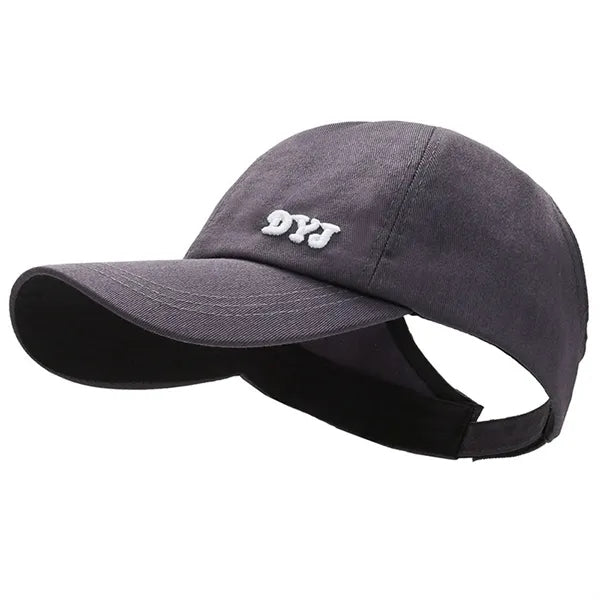Cotton Half-Empty Top Ponytail Baseball Cap