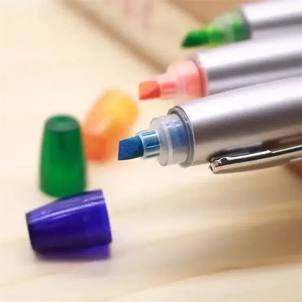 3 in 1 Click Action Ballpoint Pen With Highlighter & Stylus