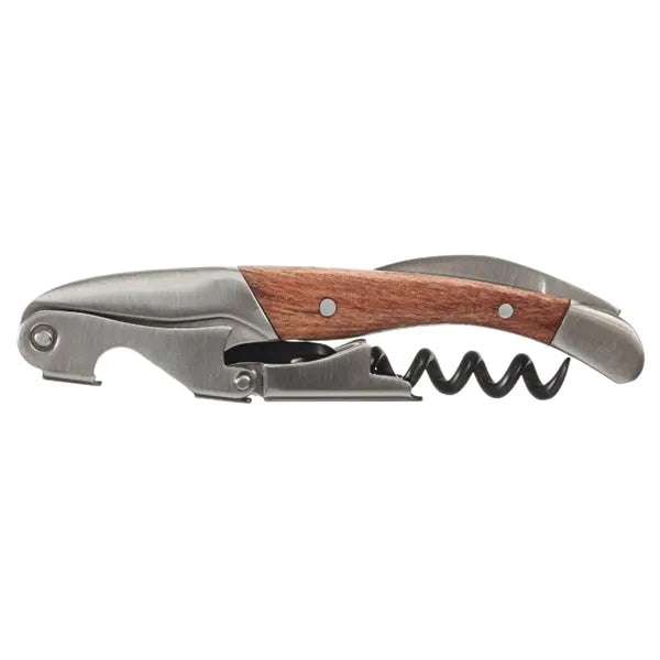 Mahogany Style Waiter's Corkscrew Wine Bottle Opener