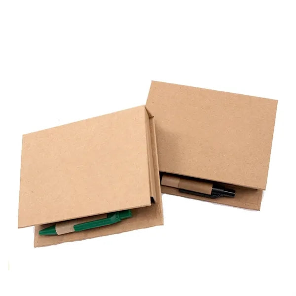 100 Pages Kraft Sticky Notes Portable Memo Pad With Pen