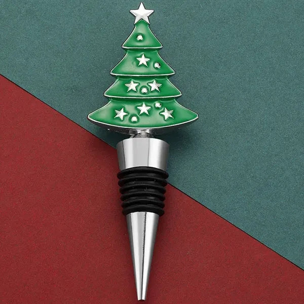 Christmas Tree Metal Wine Stopper