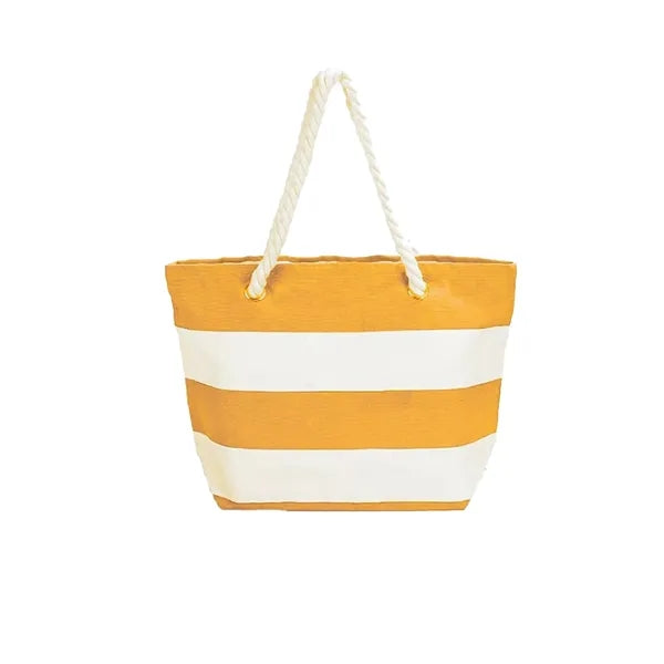 Prime Line Cotton Beach Tote Bag With Rope Handle