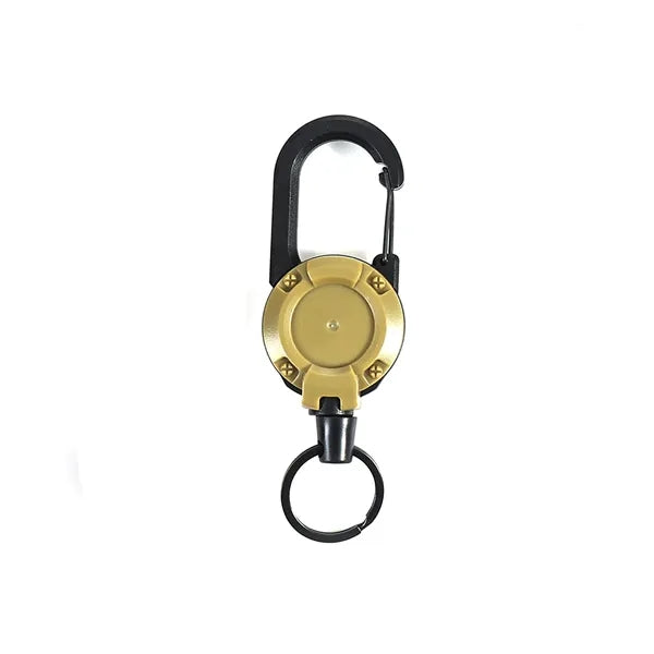 Multitool Carabiner Retractable Keychain Stainless Steel