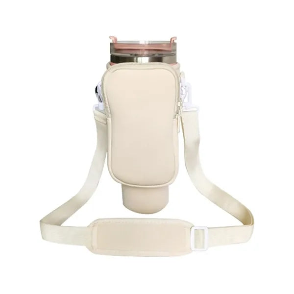 Water Bottle Carrier Bag with Phone Pocket for 40 oz Tumbler