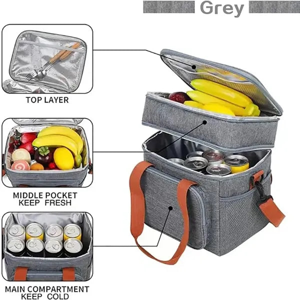 Portable Insulated Lunch Bag