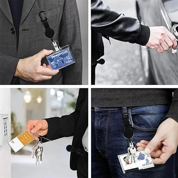 KeyChain Badge reel holders Retractable Lanyard