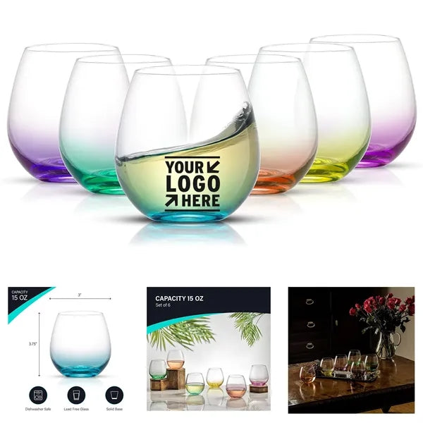 12 Oz Stemless Wine Glass