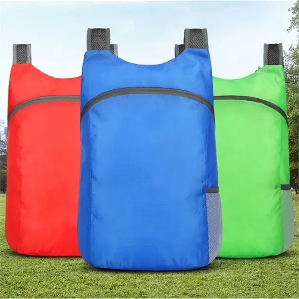 Foldable Backpack w/ Pouch