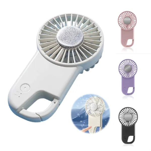USB Mini Semiconductor Handheld Ice Compress Fan With Hook