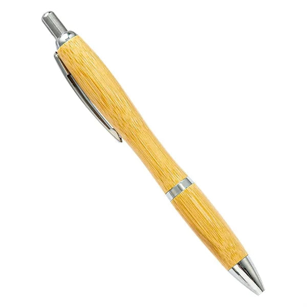 Bamboo Wooden Pen Eco Friendly Retractable Ballpoint