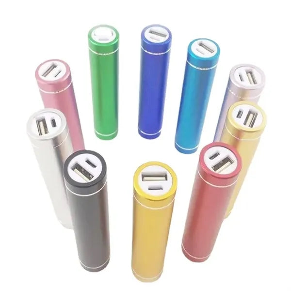 2600mAh Round Cylindrical Shaped Portable Power Banks