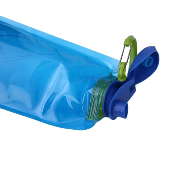 Space-Saving 24oz Collapsible Anti-Bottle w/ Logo&Carabiner