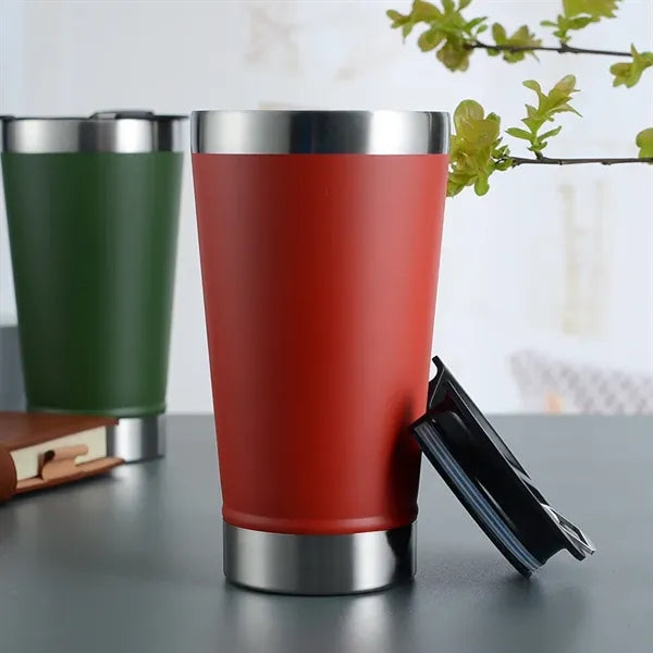 16oz Stainless Steel Cups with Lid
