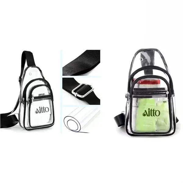 Clear PVC Crossbody Bag
