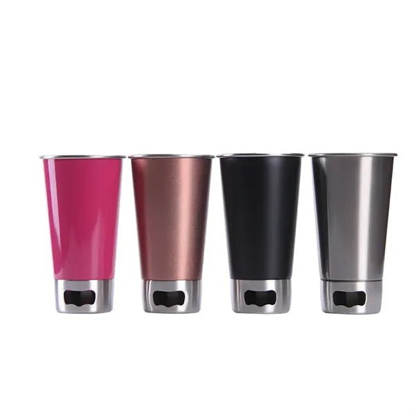 Stainless Steel Beer Cup With Opener