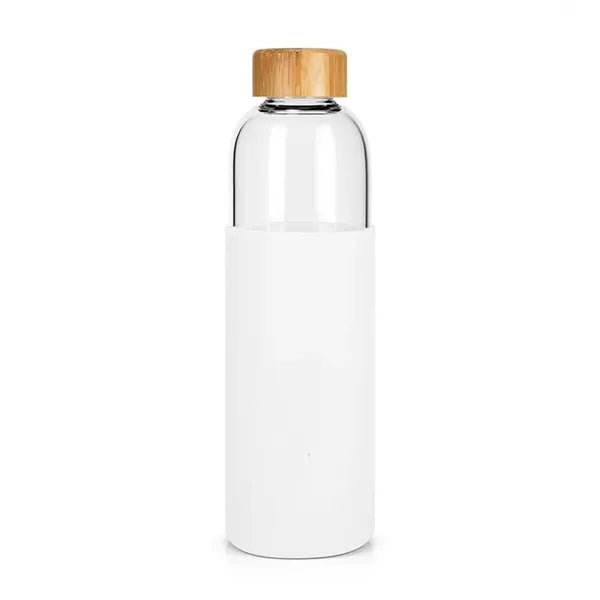18 oz. James Glass Bottle with Bamboo Lid