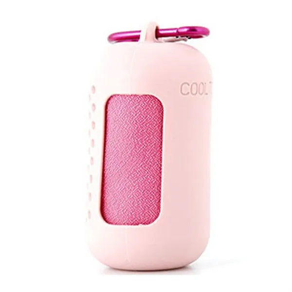 Large Cylindrical Cold Washcloth Quick Drying Towels