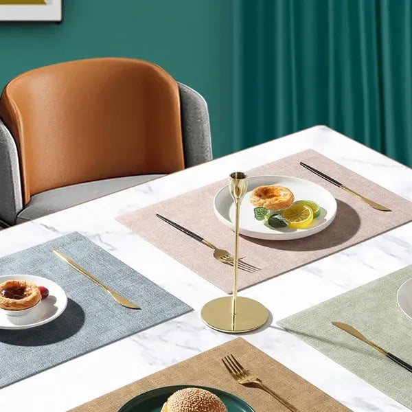 Double Sided Faux Leather Placemats