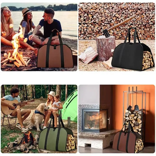 Firewood Carrier Tote Bag