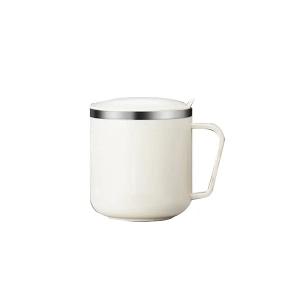 304 Stainless Steel with Lid Office Mouth Mug