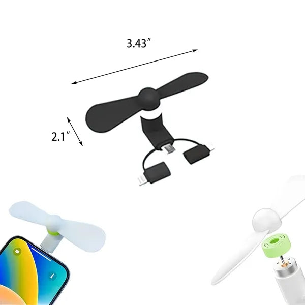 Mini USB Portable Cell Phone Fan & Summer Accessories
