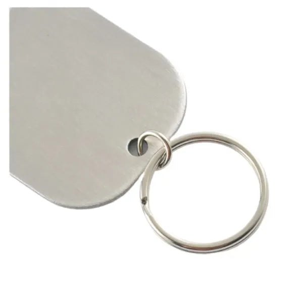 Stainless Steel Flat Bottle Opener Keychain