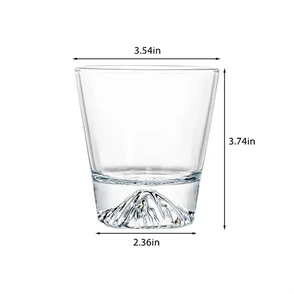 9 Oz Snow Mountain Whiskey Glass