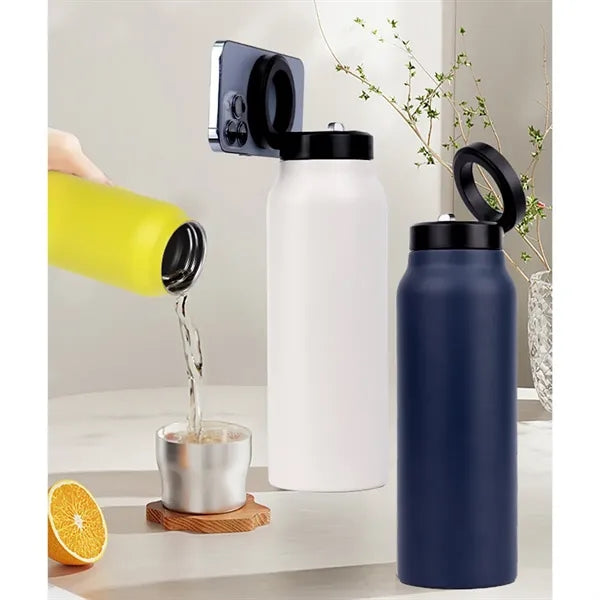 Magnetic Phone Mount Water Bottle
