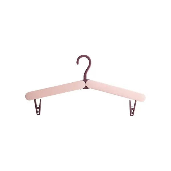 Plastic folding hanger