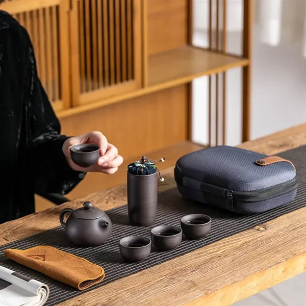 Purple Sand Travel Tea Set