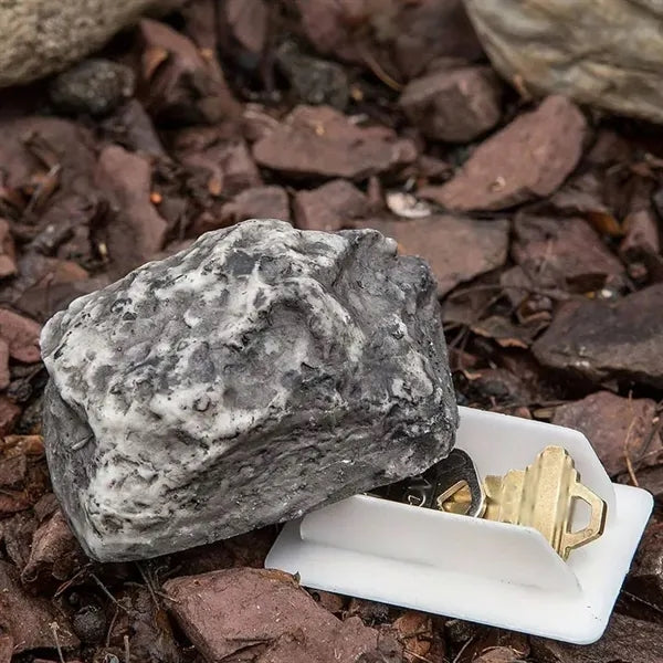 Spare Hidden Key Holder Rock for Outside Like Real Stone