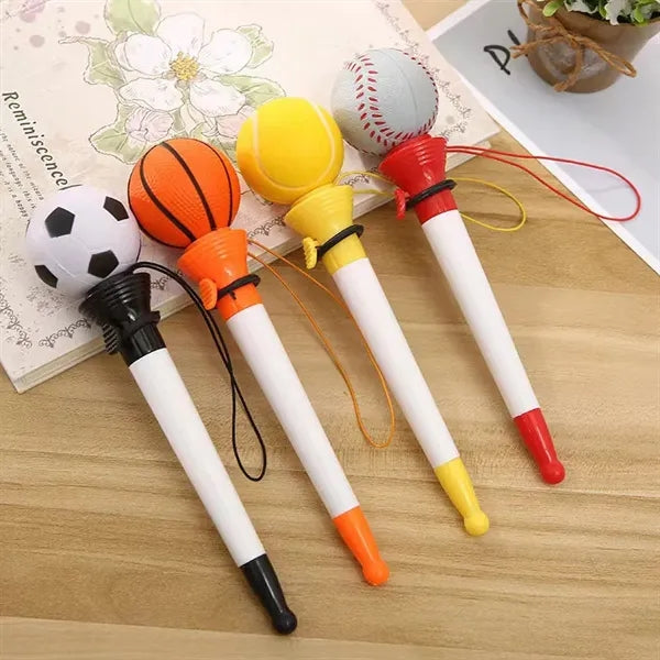 Ballpoint Pen Creative Sports Theme Ball Shape Stress Relief