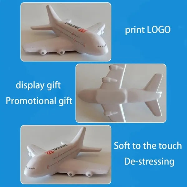 PU Double-Deck Airplane Shape Foam Decompression Toy