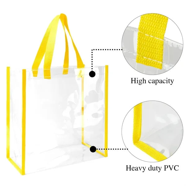Clear PVC Shopping Tote Bag