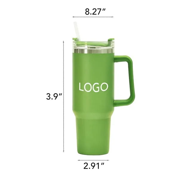 Double Wall Vacuum Tumbler With Handle 40 Oz