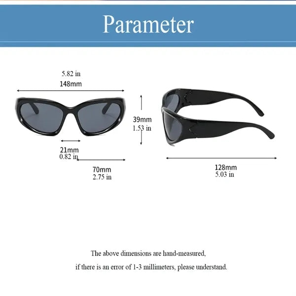 Fashion Narrow Square Frame Sunglasses