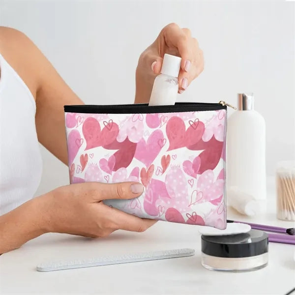 Cosmetic Bag Natural Kraft Washable Paper Pouch Full Bleed