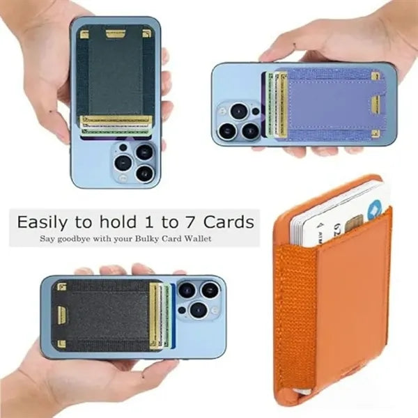 Strong Magnetic Wallet Leather Card Holder