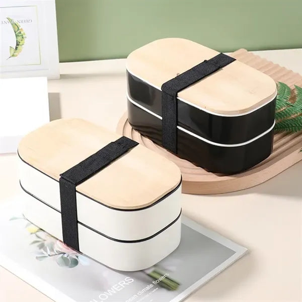 2-Tier Lightweight Bento Box Leak Proof Lunch Container