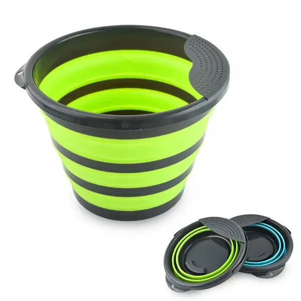Microfiber Glove Sponge Pail Car Wash Collapsible Bucket