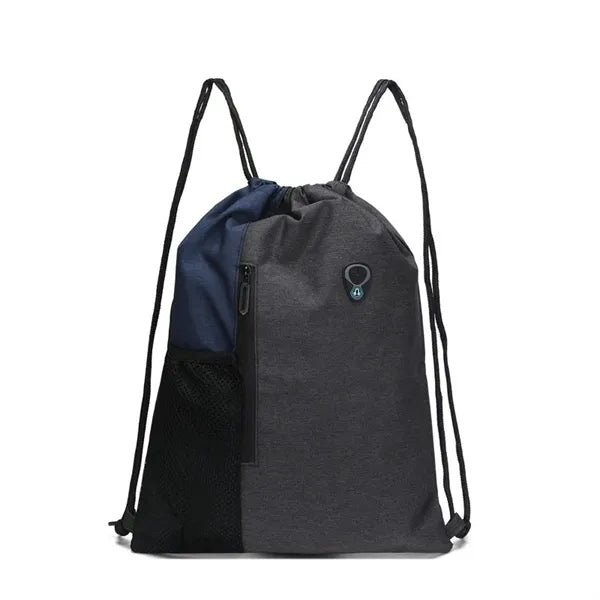 Drawstring Backpack Sports Gym Bag with Mesh Pockets