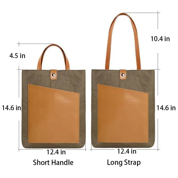 Debossed Eco-friendly Tyvek Tote Bag with Handle