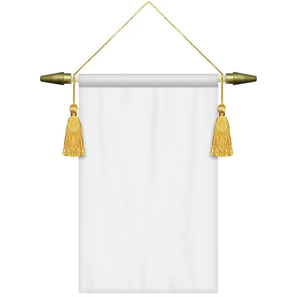 7" x 10" Podium Banner, Straight Cut/ No Fringe