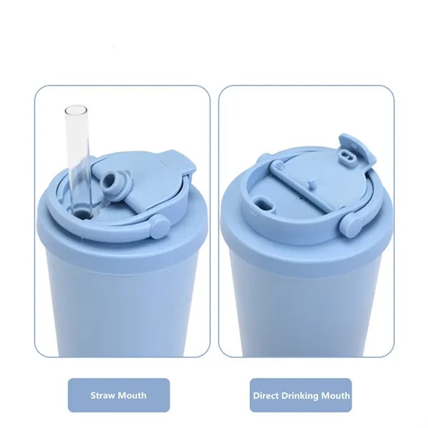 Stainless Steel Insulated Tumbler with Lid and Straw 24 Oz.