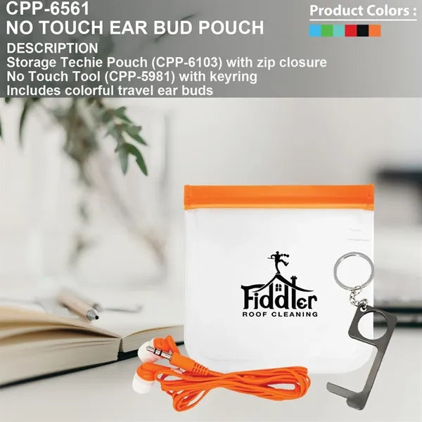 No Touch Ear Bud Pouch
