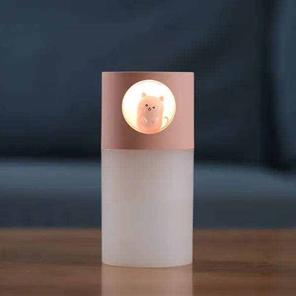 USB Dual Nozzles Humidifier For Plants With Night Light