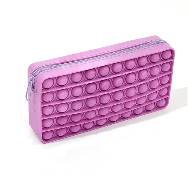 Fidget Pencil Pen Case Simple Sensory Silicone Bubble Toy