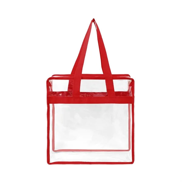 Stadium Approved Clear Zipper Tote Bag